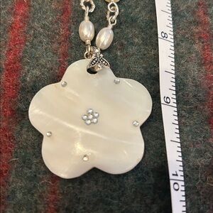 Bohemian Pearl and Silver Necklace